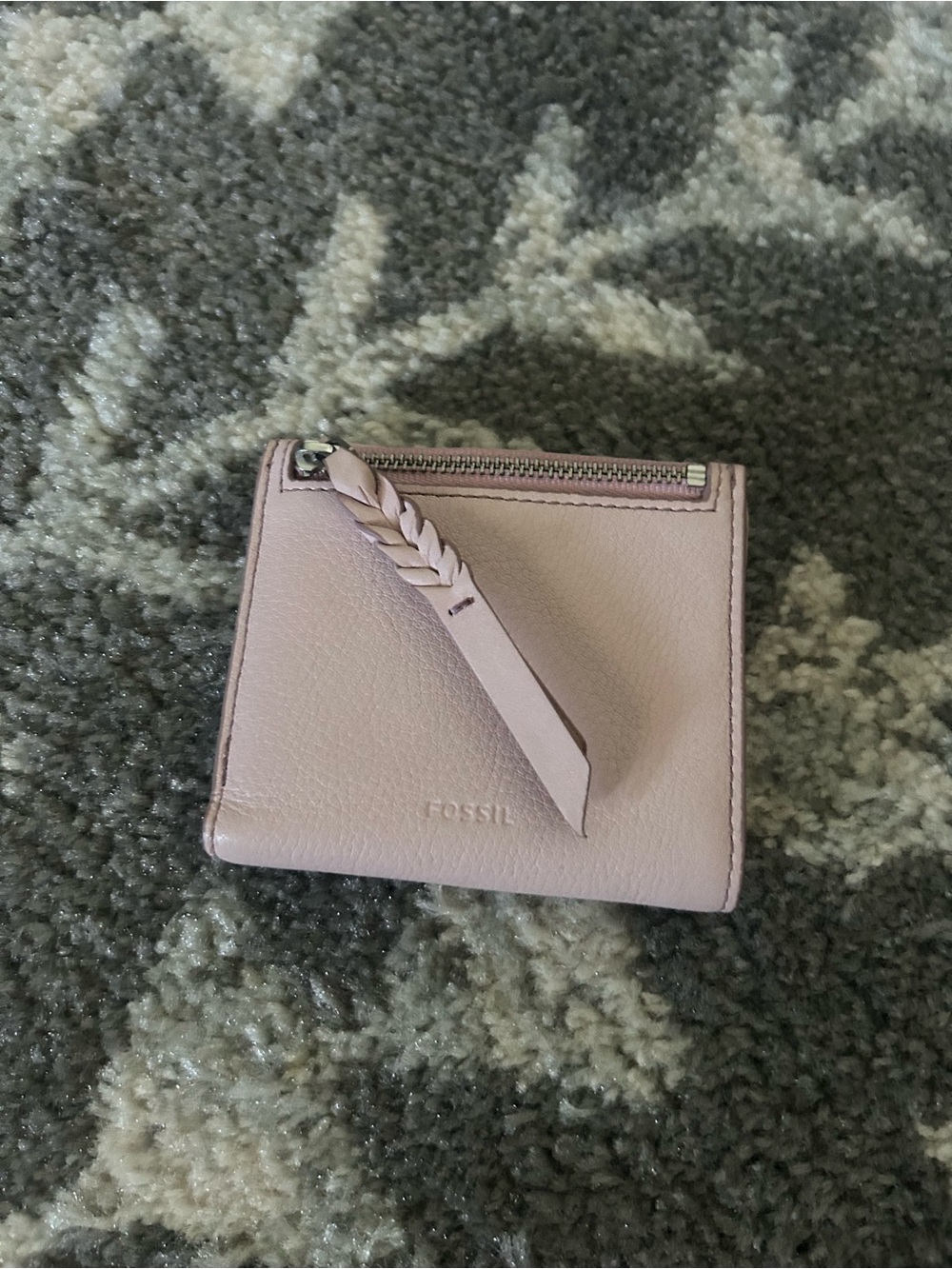Fossil Blush Pink Satchel with Brown Handles - Picture 10 of 15
